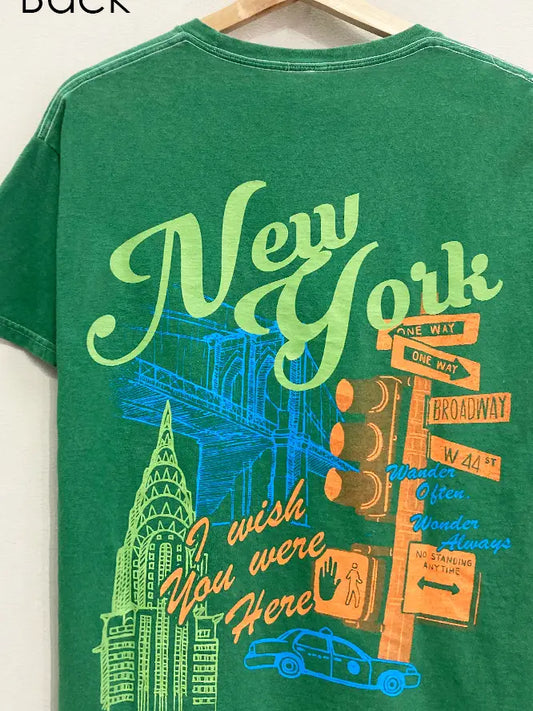 New York Front and Back Tee