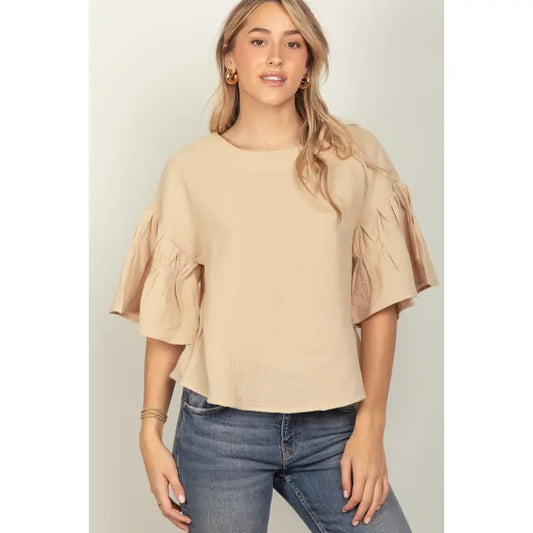 Cotton Gauze Casual Oversized Top