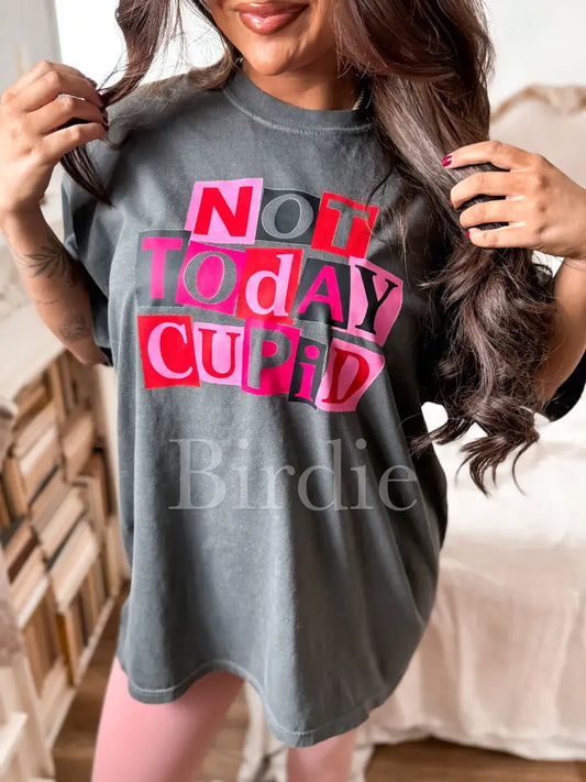 Not Today Cupid Graphic Tee On Pepper