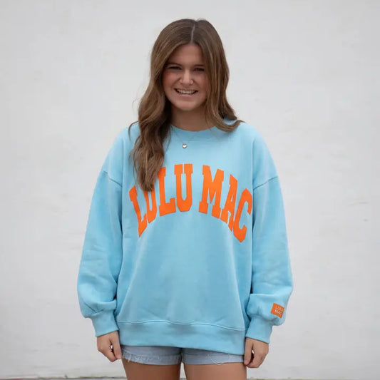 LULU MAC BLUE/ORANGE SWEATSHIRT