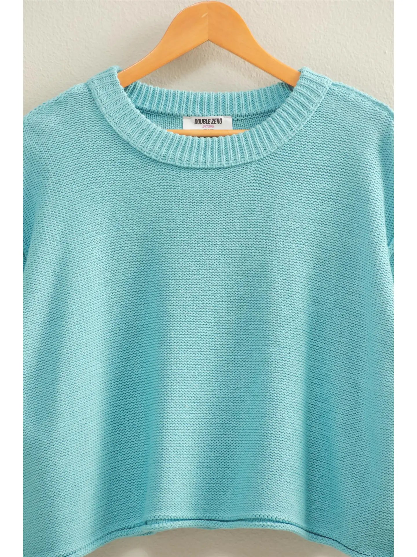 Cropped Oversized Sweater