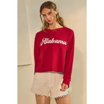 Cropped State Logo Sweatshirt AL