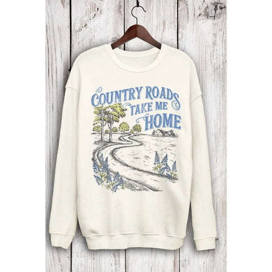 Country Roads Take Me Home Mineral Sweatshirts