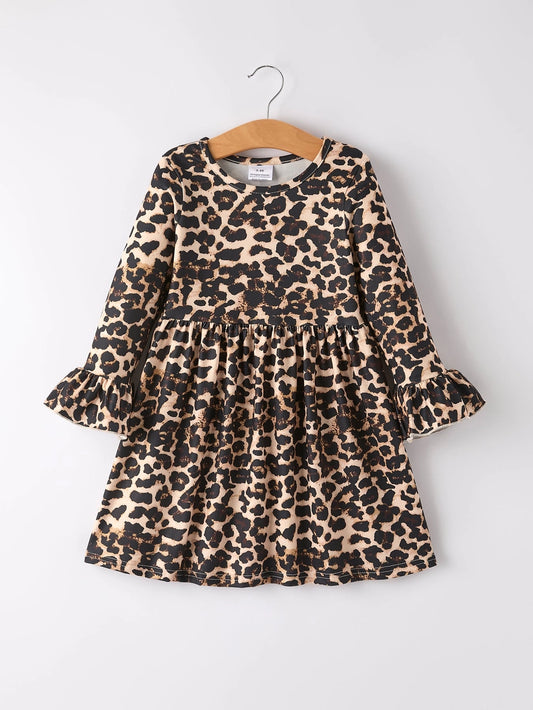 Fall Girls Ruffle Dress