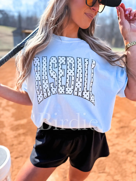 Baseball Polkadot Graphic Tee