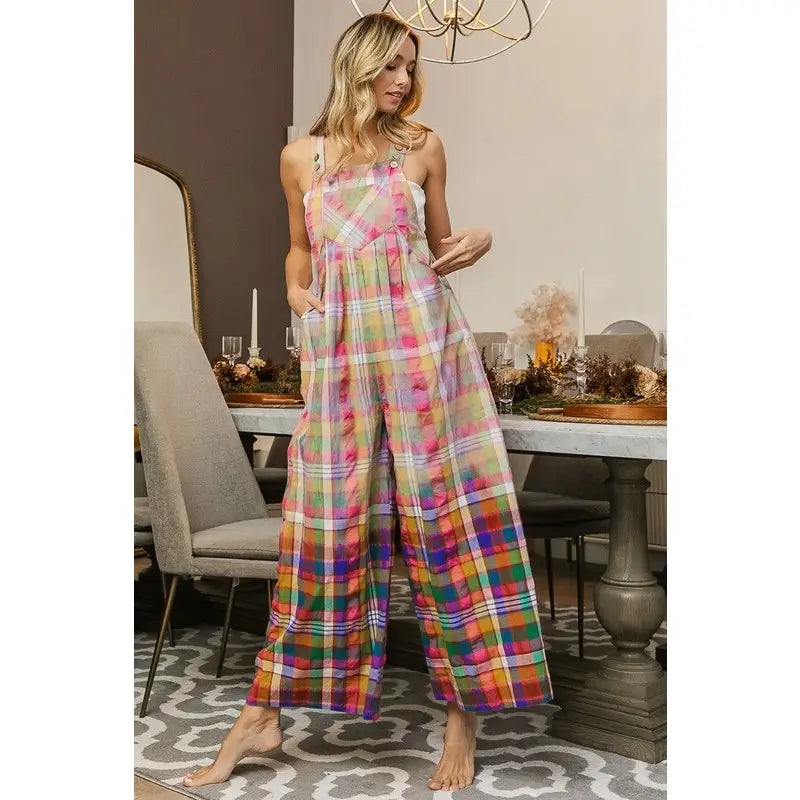 Dip Dye Effect Bleached Vintage Overalls