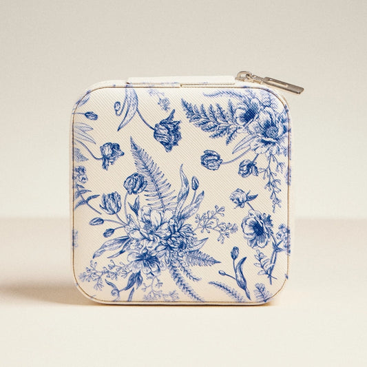 Blue Blossom Jewelry Box -Travel Size