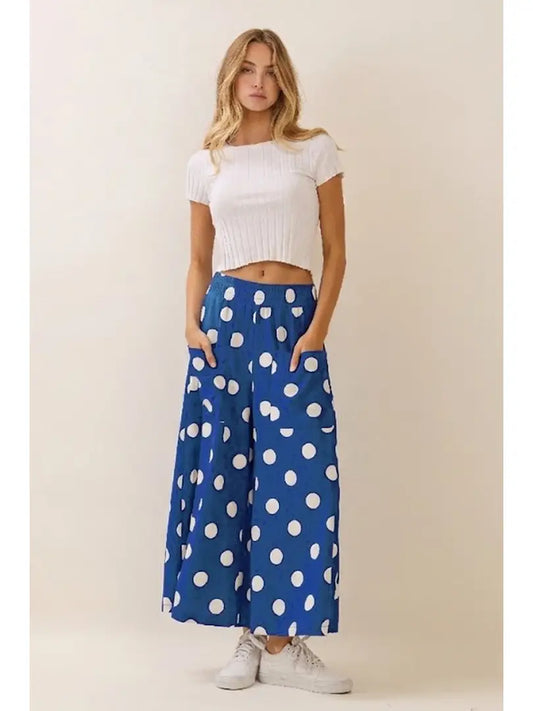 Polka Dot Pull-On Pants
