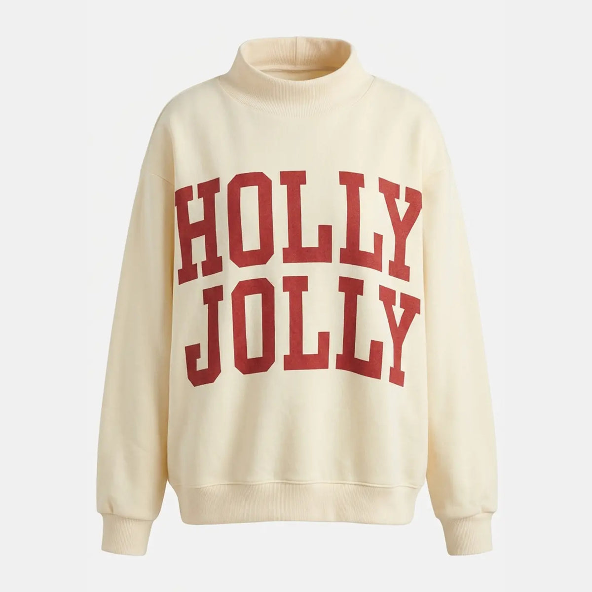 HOLLYJOLLY | Reversible Mock-Neck Sweatshirt