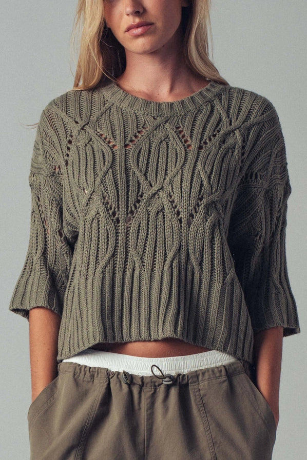 Bohemian Knit Crochet Sweater