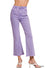 ACID WASHED HIGH WAIST FRAYED HEM BOOTCUT PANTS DMP-1847A (cropped)