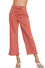 Acid washed high waist frayed hem straight pants DMP-1854Y (Extra Cropped)