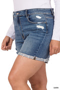 Plus size jean shorts
