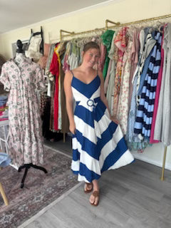 Printed Woven Midi Dress