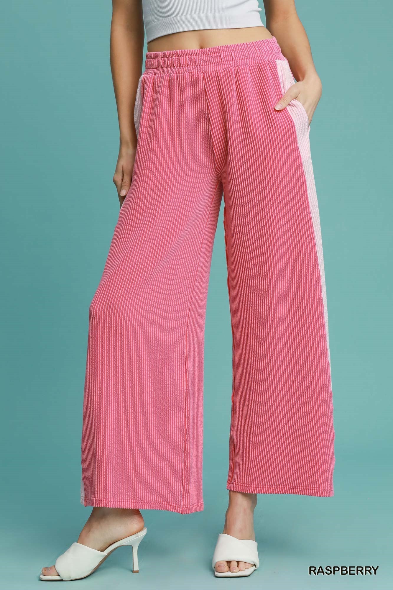 Knit ColorBlock Pants