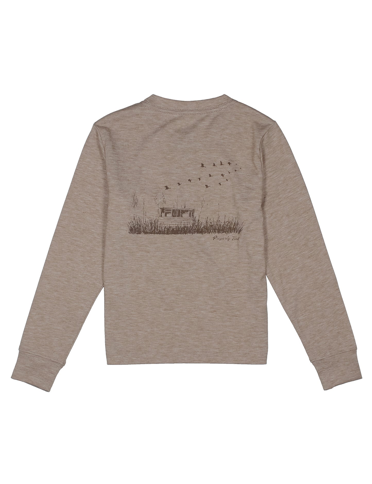 Boys Portland Pocket Tee LS Duck Blind