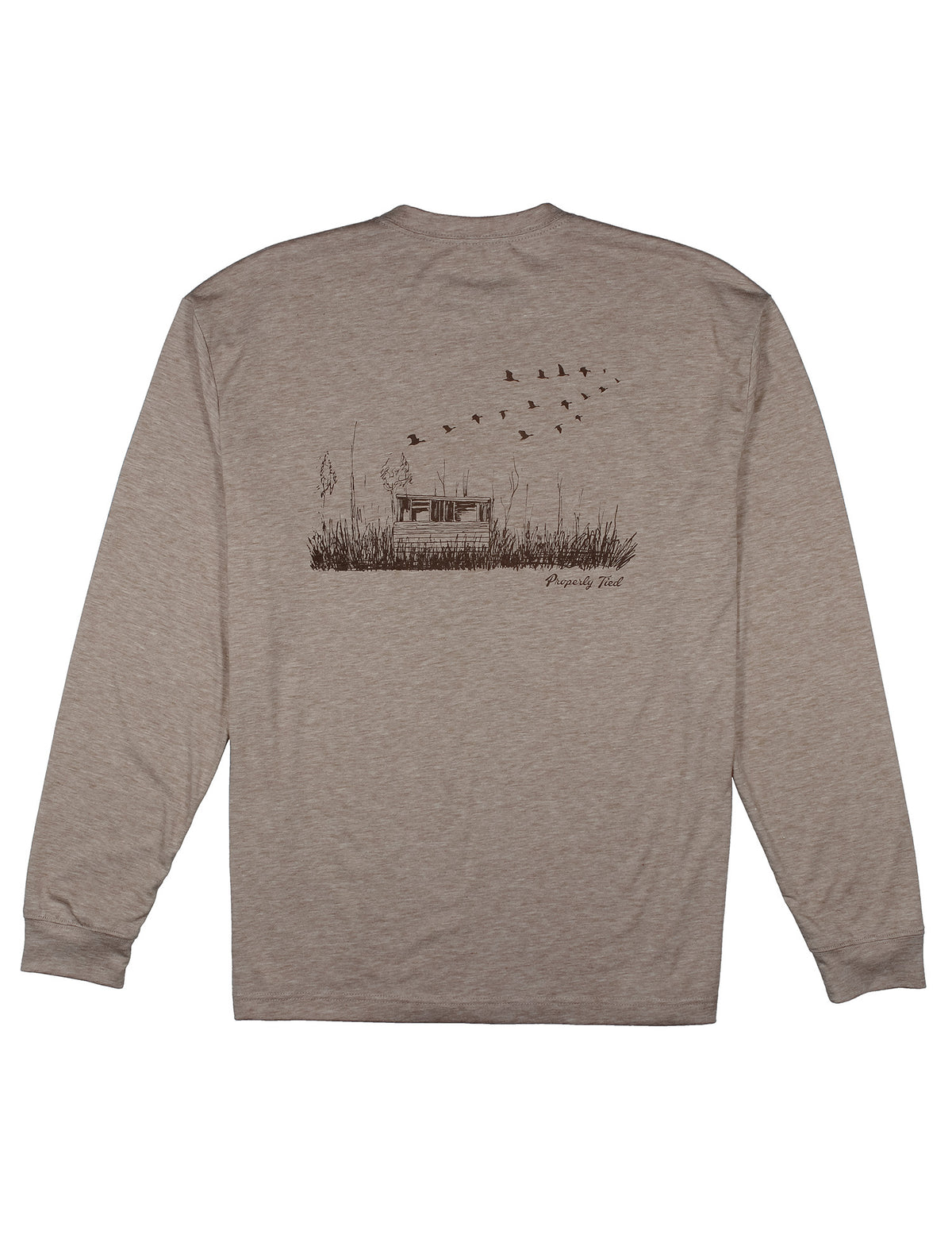 Portland Pocket Tee LS Duck Blind - PROPERLY TIED