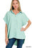 Zenana Woven airflow button down shirts