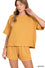 Zenana Raised rib short sleeve tee & short pants set