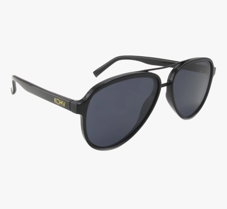 Midnight Fashion Aviator Sunglasses