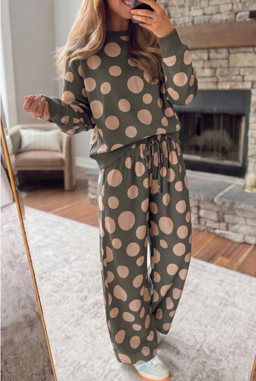 POLKA DOT LONG SLEEVE SET