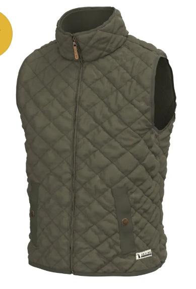 Diamond Quilted Vest - CEDAR - LOCAL BOY