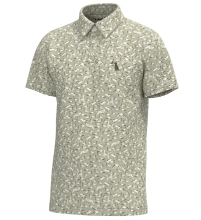 Dirty Myrtle Polo - Green Duck Dog - LOCAL BOY