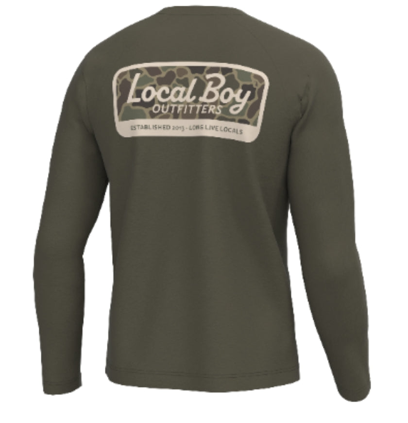 Youth Graphic L/S HB Crew - Brush Camo Mark - LOCAL BOY