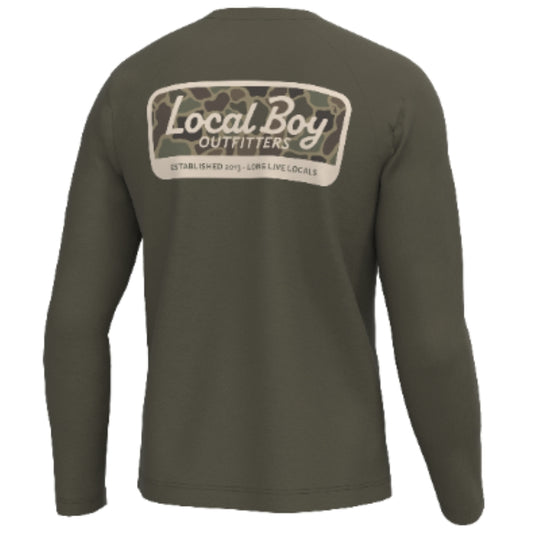 Youth Graphic L/S HB Crew - Brush Camo Mark - LOCAL BOY