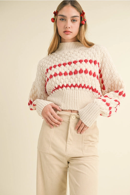 Color Popped Sweater Top
