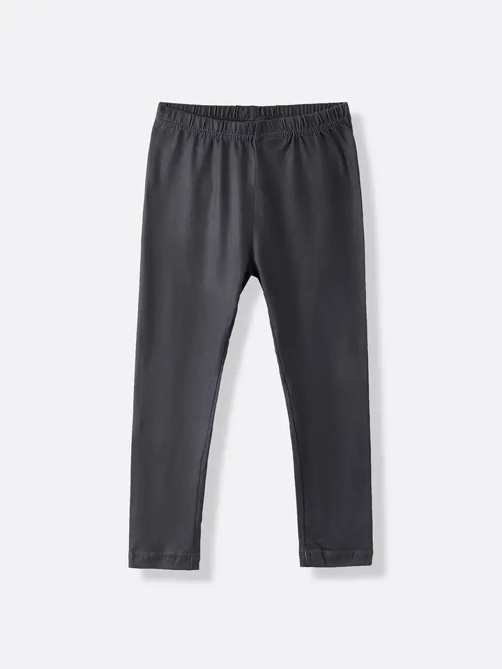 Girls Black/Leopard Casual Pants