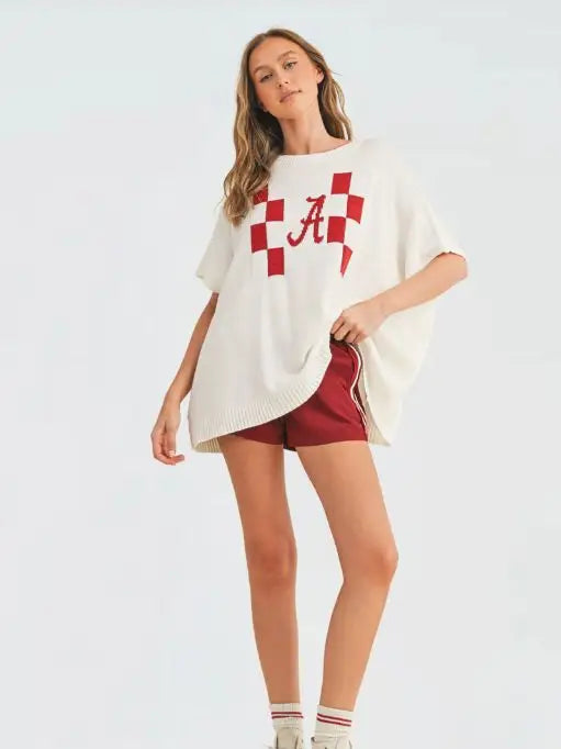 "A" Sweater Top