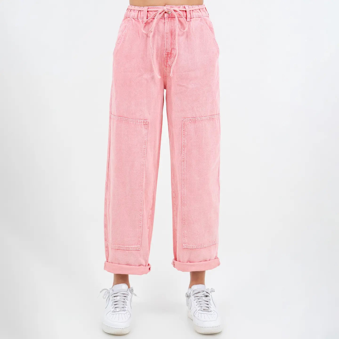 Color Washed Barrel Fit PANTS
