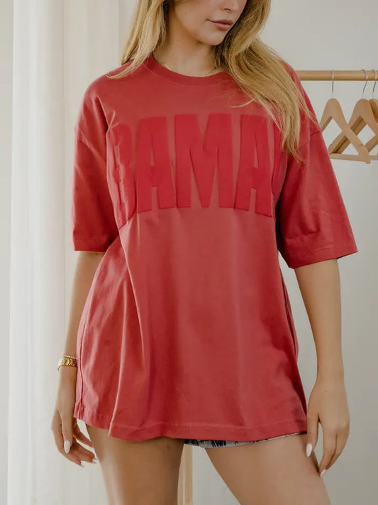 Bama Puff Ink Crimson Tee