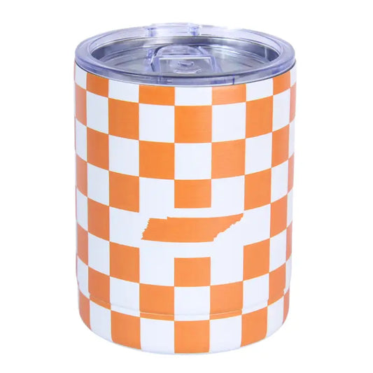 Orange and White Tennessee Tumbler