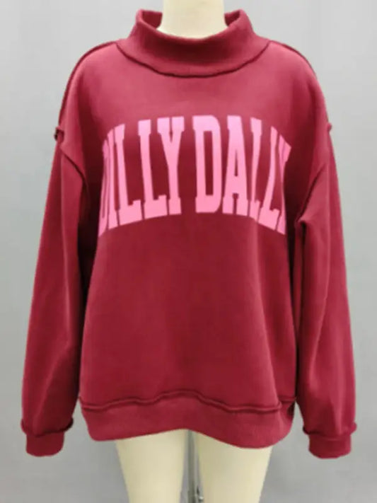 DILLYDALLY  Mockneck Sweatshirt