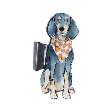 Barrel Down South - Sitting Bluetick Coonhound Hair Clip