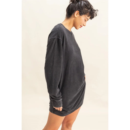 Long Sleeve Oversized Mini Dress