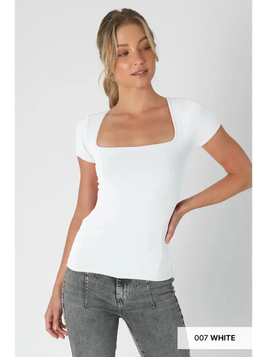 Square Neck SS Top