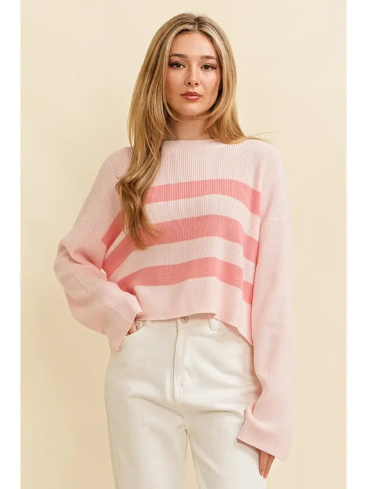 Stripe Ribbed Sweater