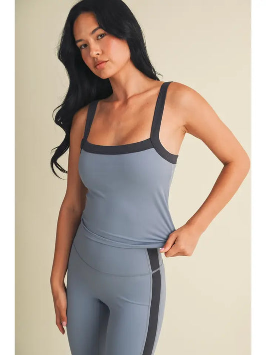 Contrast Block Tank Top