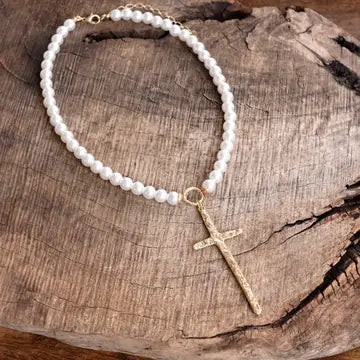 Primitive Cross Necklace