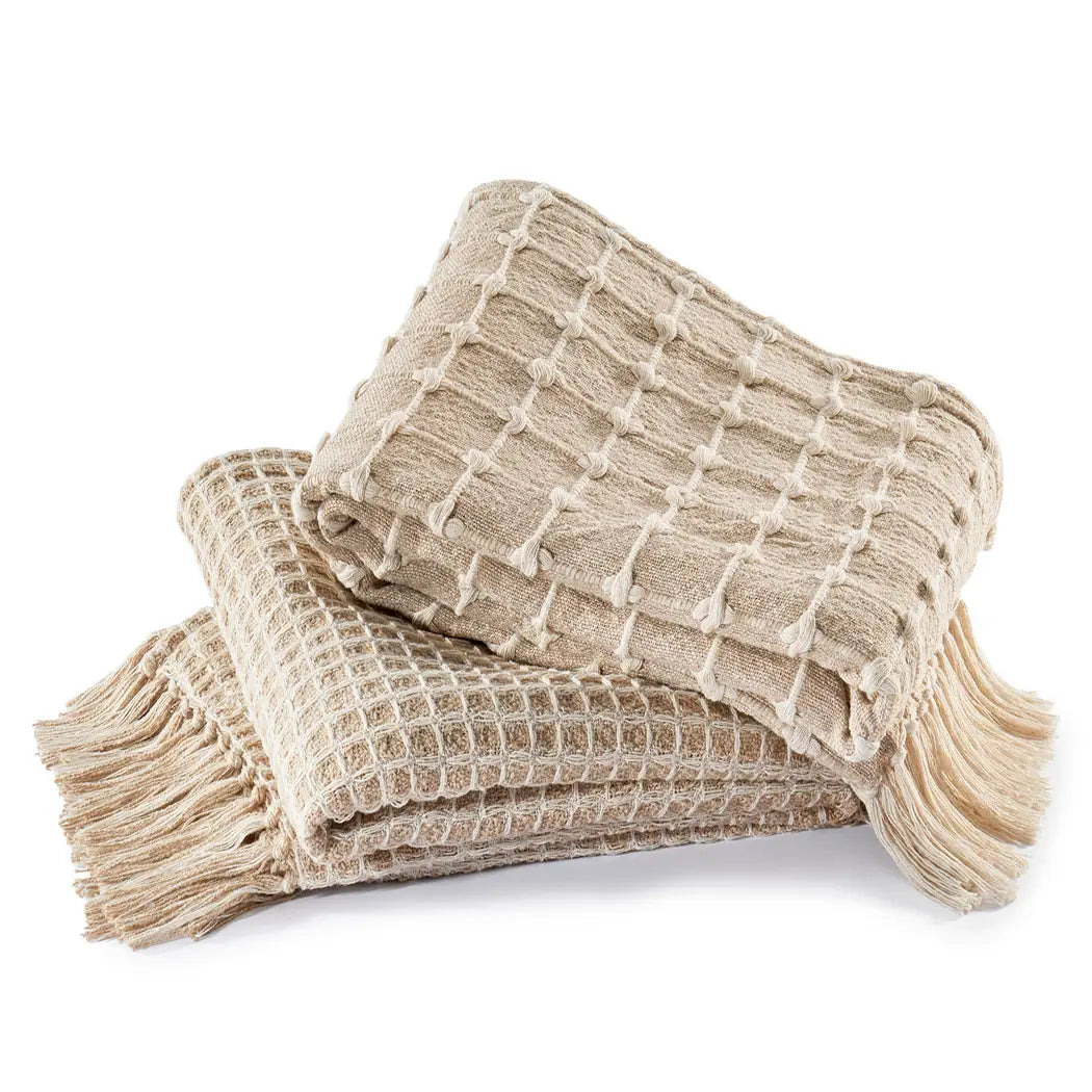 Cream Throw Blanket