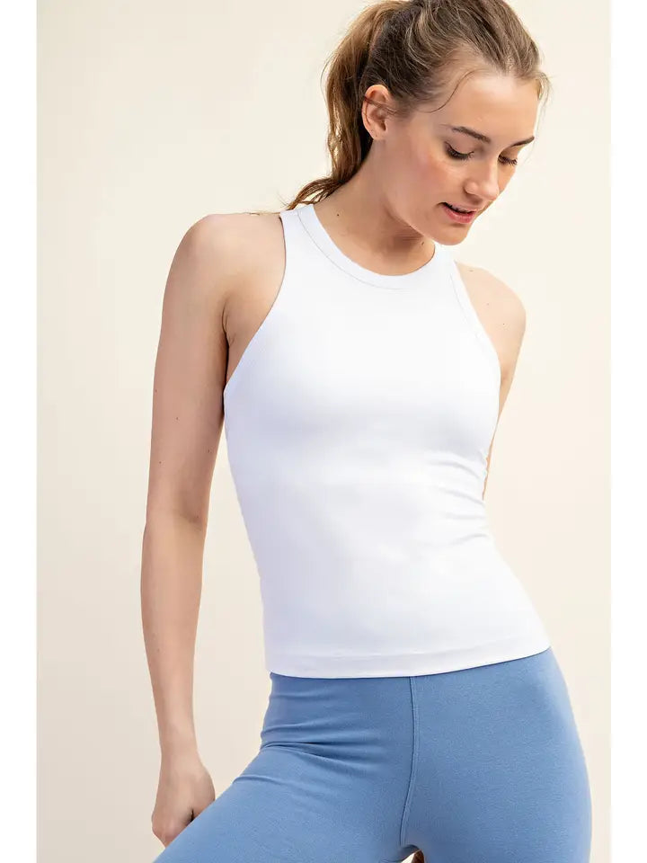 Butter Sleeveless Racer Back Tank Top