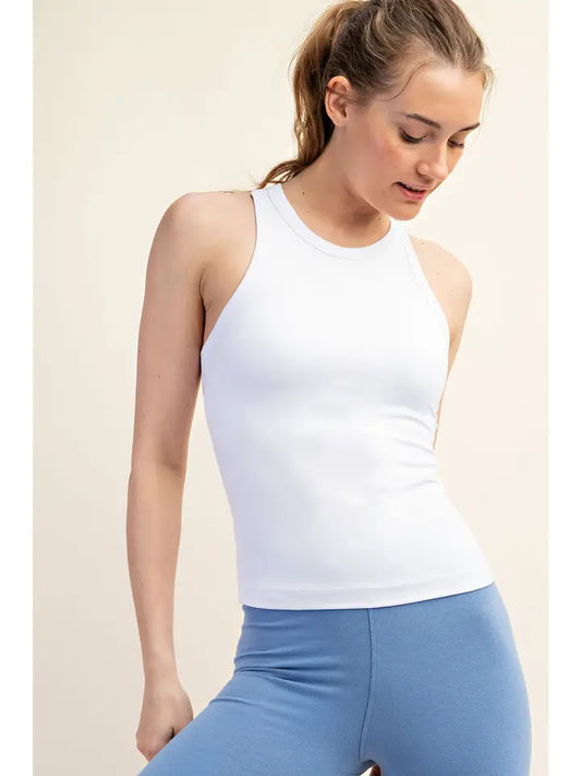 Butter Sleeveless Racer Back Tank Top