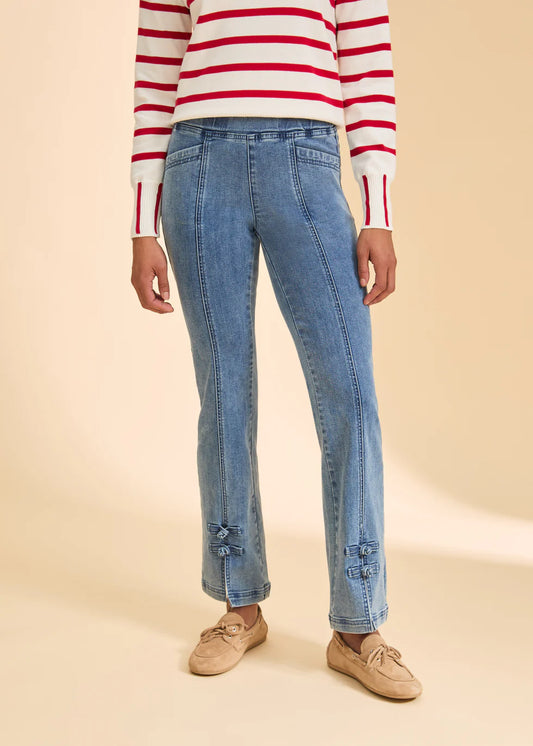 Pull-On Boot Leg Denim