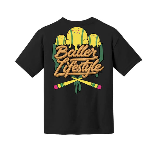 Pencil Bat Drip Youth Tee