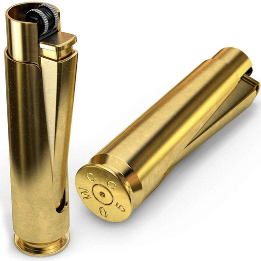 50 Cal BMG Refillable Lighter - Solid Brass