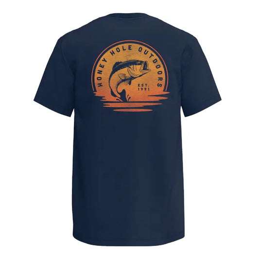 Short Sleeve - Bass Sunset - HONEY HOLE