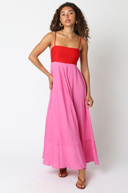 Hailey Colorblock Maxi Dress